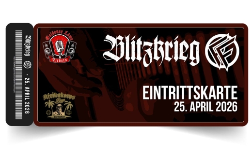 Blitzkrieg Akustik + Freilich Frei - am 25. April 2026 – Afrikakorps Bar Brattendorf