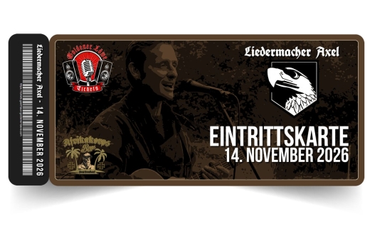 Liedermacher Axel Schlimper - Live am 14. November 2026 – Afrikakorps Bar Brattendorf
