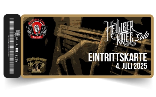 Heiliger Krieg -Solo- LIVE am 04. Juli 2025 – Afrikakorps Bar Brattendorf