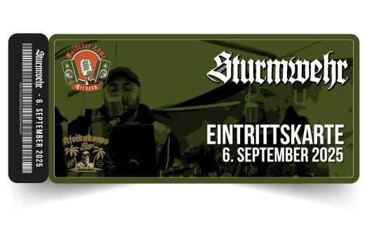 +++AUSVERKAUFT+++Sturmwehr LIVE am 6. September 2025 – Afrikakorps Bar Brattendorf