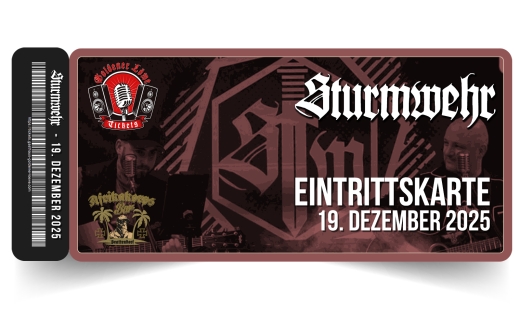 +++AUSVERKAUFT+++ Sturmwehr LIVE am 19. Dezember 2025 – Afrikakorps Bar Brattendorf