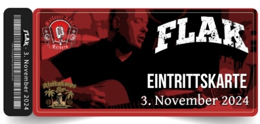 Phil von FLAK LIVE am 3. November 2024 – Afrikakorps Bar Brattendorf