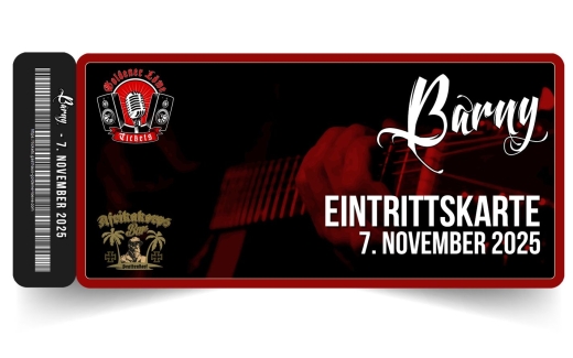 Barny LIVE am 07. November 2025 – Afrikakorps Bar Brattendorf
