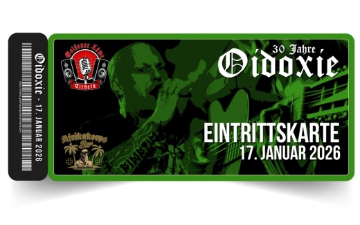 +++AUSVERKAUFT+++Oidoxie - Live am 17. Januar 2026 – Afrikakorps Bar Brattendorf