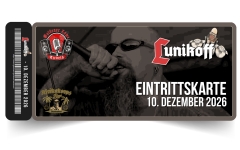 +++AUSVERKAUF+++Lunikoff live am 10. Dezember 2026 – Afrikakorps Bar Brattendorf