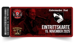 +++AUSVERKAUFT+++Liedermacher Axel LIVE - am 15. November 2025 – Afrikakorps Bar Brattendorf